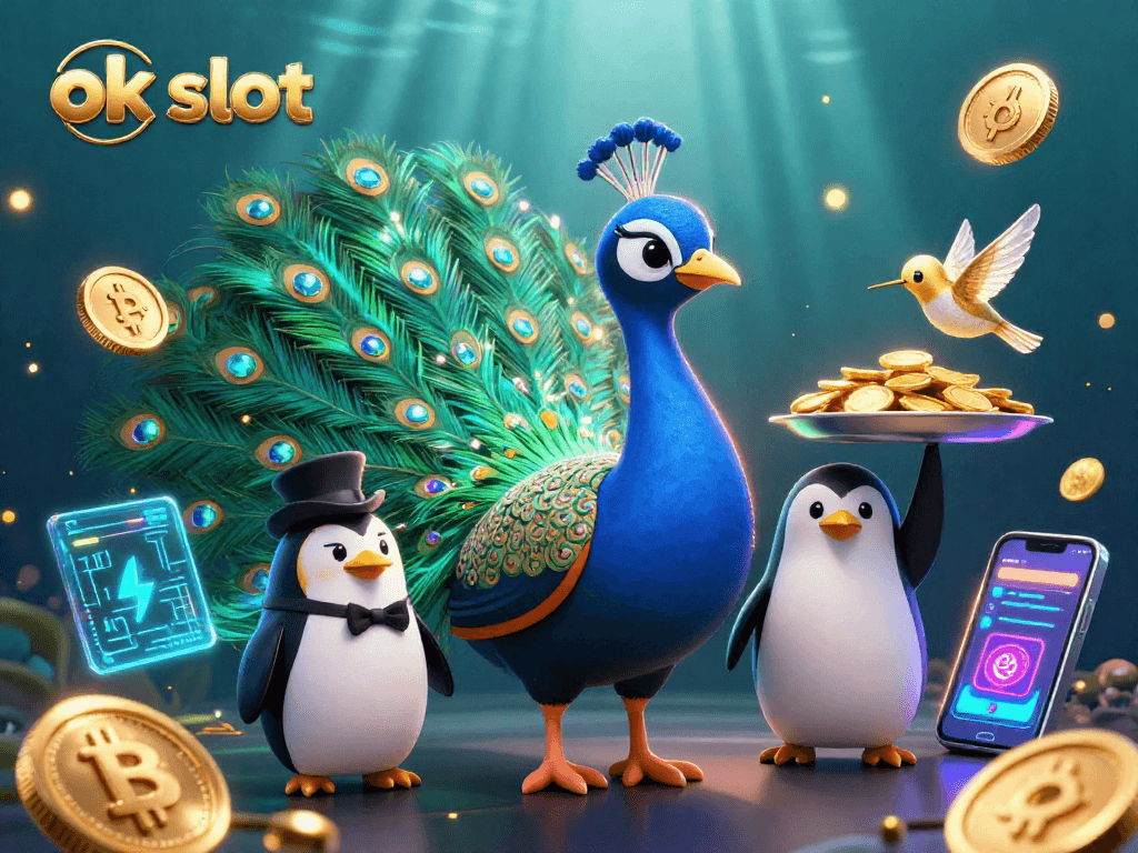 เล่นเกมสล็อตออนไลน์ OK SLOT เพื่อรับโบนัสและชิปทองคำแบบพรีเมียม