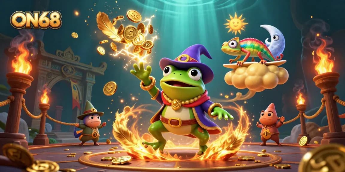 Experience the thrill of winning at ON68 with a vibrant scene of games and fortunes.