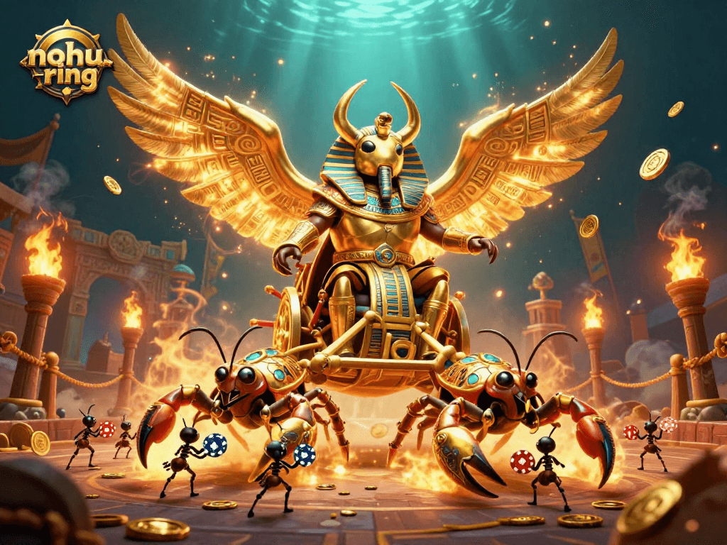 Spin to win with nohu-ring as a golden beetle leads a treasure-filled adventure in the casino.
