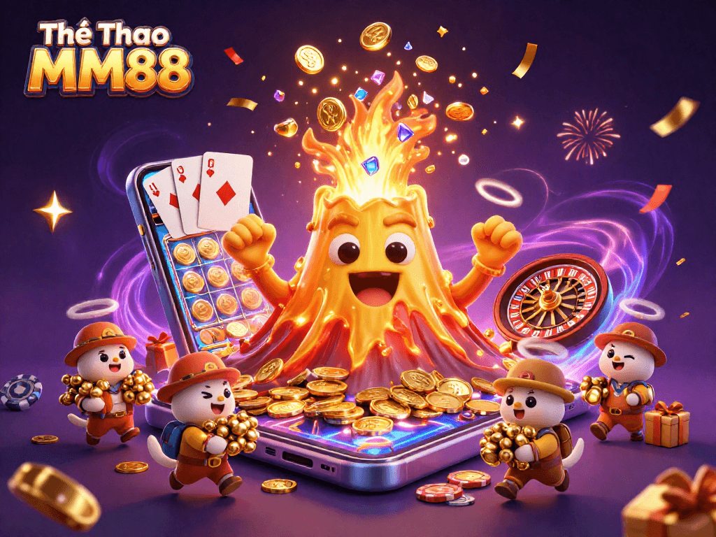 Experience the excitement of Thể Thao MM88 with vibrant 3D gaming elements and triumph!