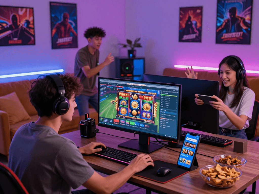 Pengguna JANDASLOT88 menikmati berbagai permainan online dengan semangat dan energi tinggi.