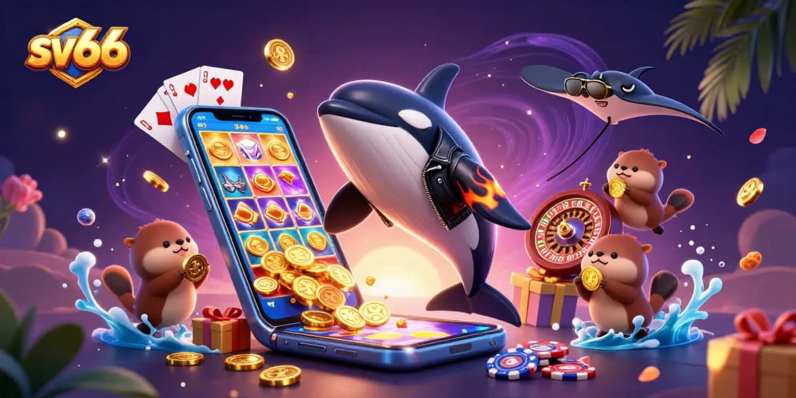 Engage with sv66's vibrant gaming world alongside sea creatures sharing golden coins.