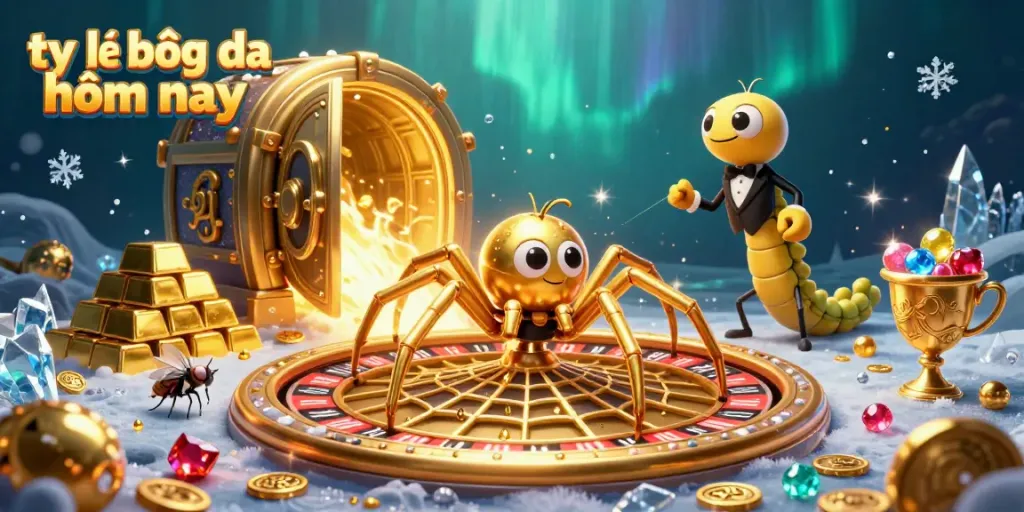 Engage with tỷ lệ bóng đá hôm nay in a vibrant underwater casino scene filled with treasures and lively characters.