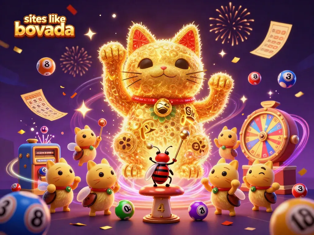 Experience fun and excitement at sites like Bovada with golden jackpots and lucky symbols.