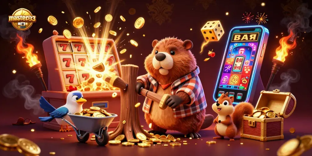 Menangkan koin emas berlimpah di master303 dengan beaver penggali dan teman-temannya di kasino virtual.