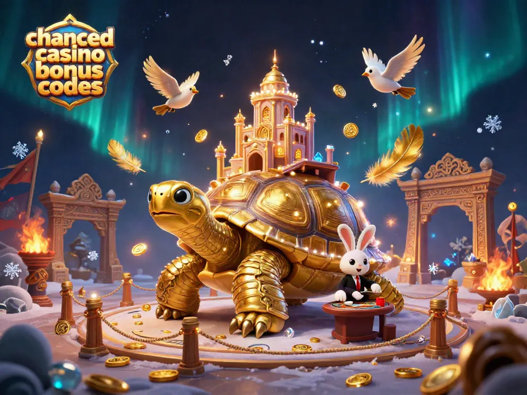 Experience exciting gameplay with chanced casino bonus codes in a vibrant 3D casino scene