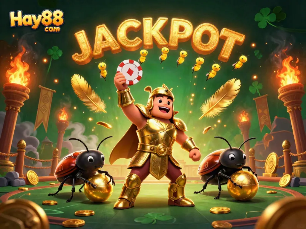 Engage with Hay88 com's thrilling casino experience featuring epic characters and vibrant gaming elements.