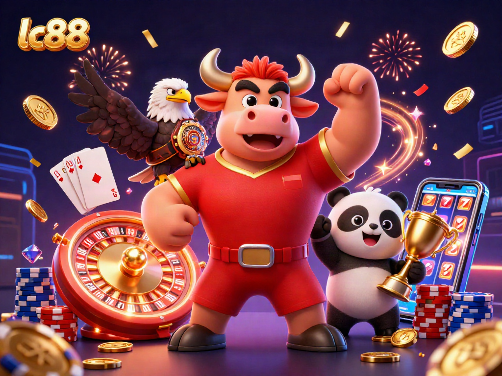 Experience thrilling action with lc88's vibrant casino scene featuring dynamic characters and game elements.