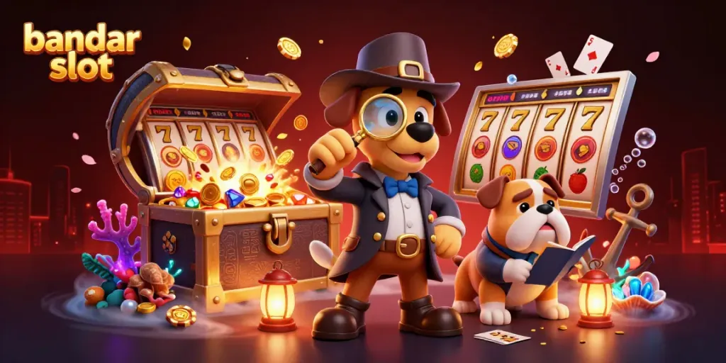 Bandar slot menangkan jackpot emas sambil berburu harta karun.