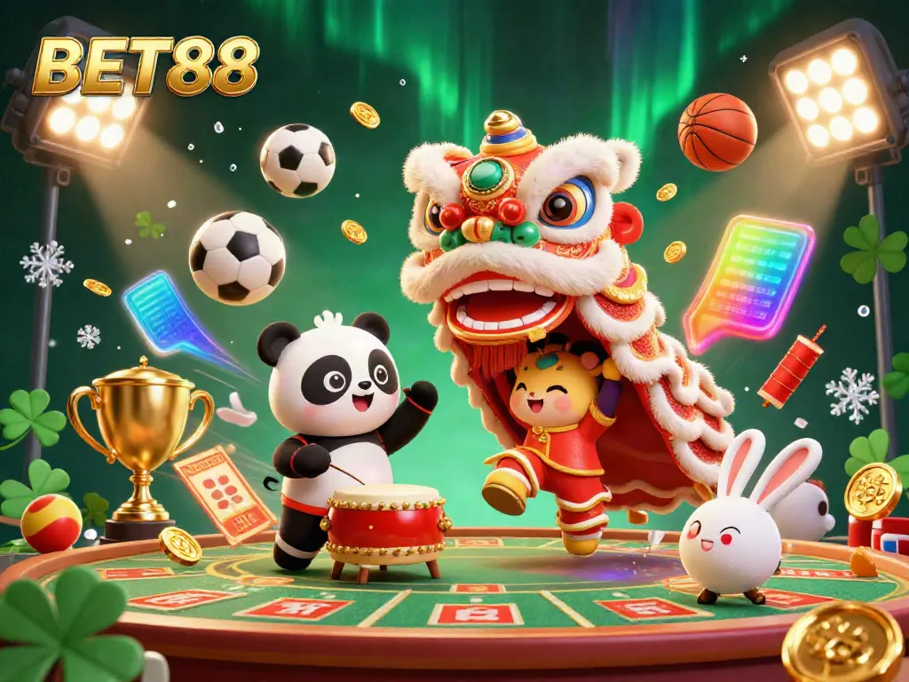 BET88 mang đến trải nghiệm cá cược sôi động với hình ảnh cực đẹp từ sòng bạc trực tuyến, đắm chìm trong không khí lễ hội.