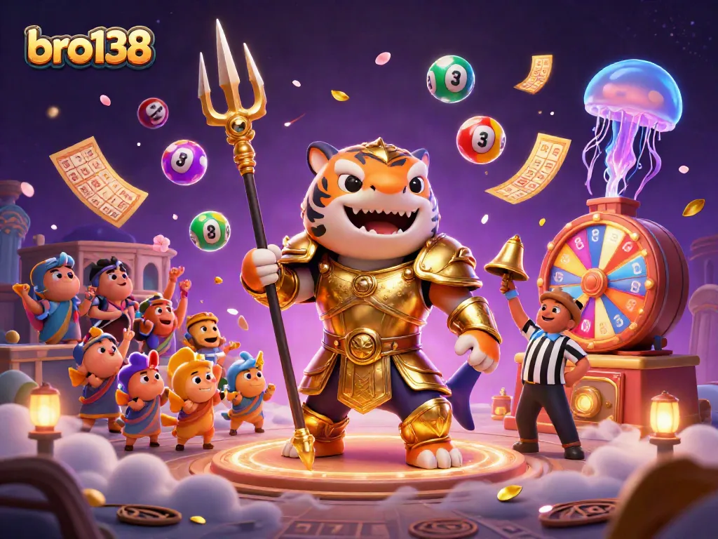 Engage with bro138's vibrant jackpot adventure featuring an underwater colosseum scene.