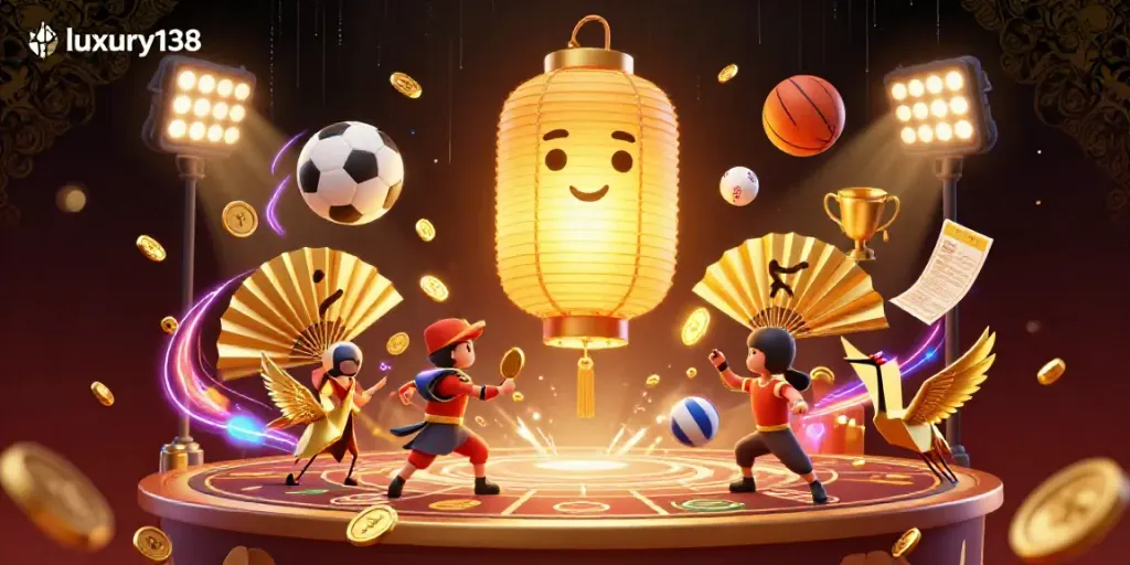 Experience luxury138 with a vibrant night market casino full of energy, spirits, and dynamic sports elements.