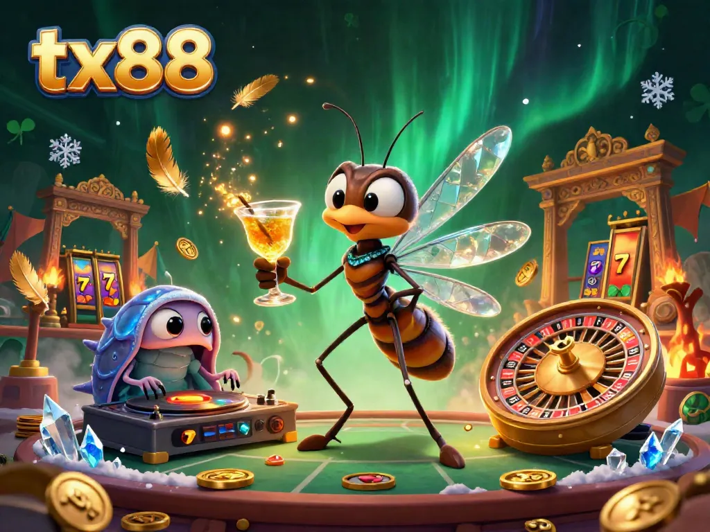 Experience thrilling moments with tx88 at an epic casino with ancient themes and vibrant characters.