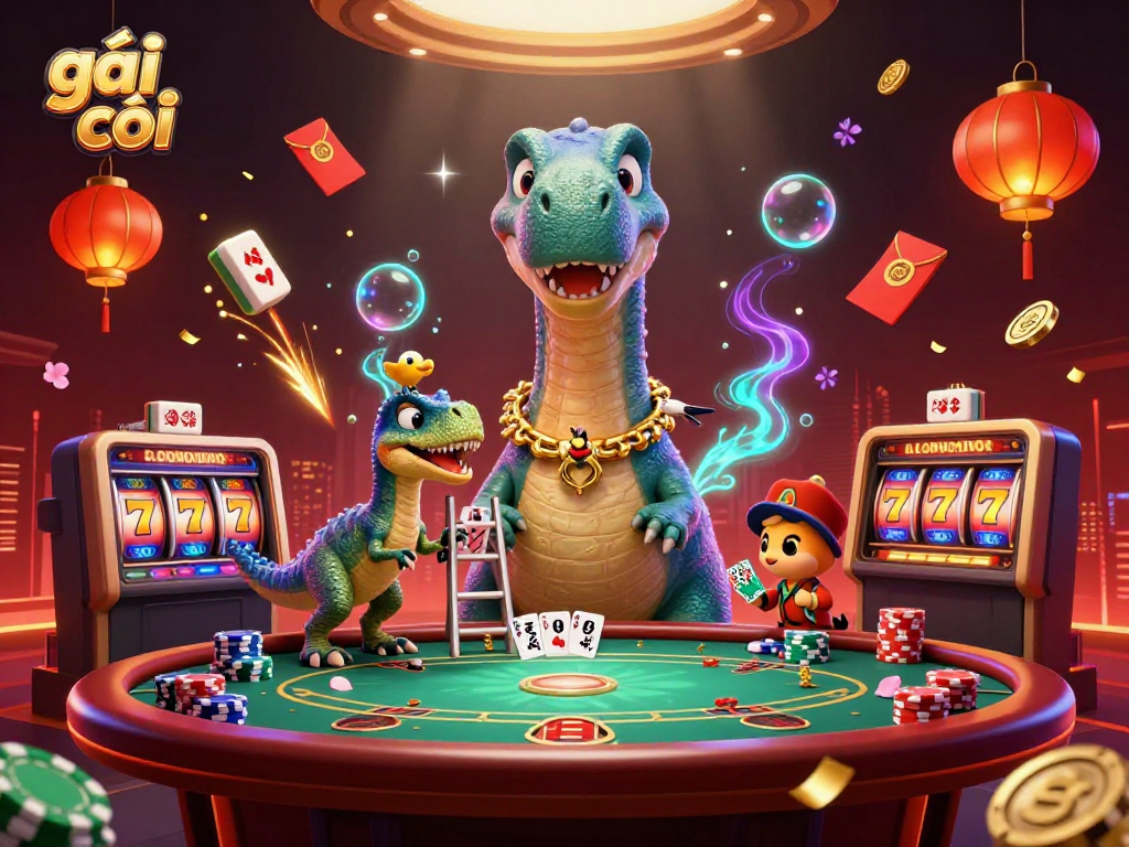 Engage with the vibrant gambling universe in this ultra-detailed scene featuring gái gọi at a lively casino table.