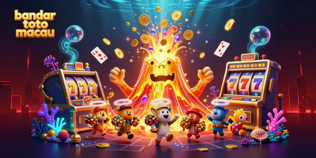 Menerima kemenangan di bandar toto macau saat jackpot menyala dan harta karun menjulang.