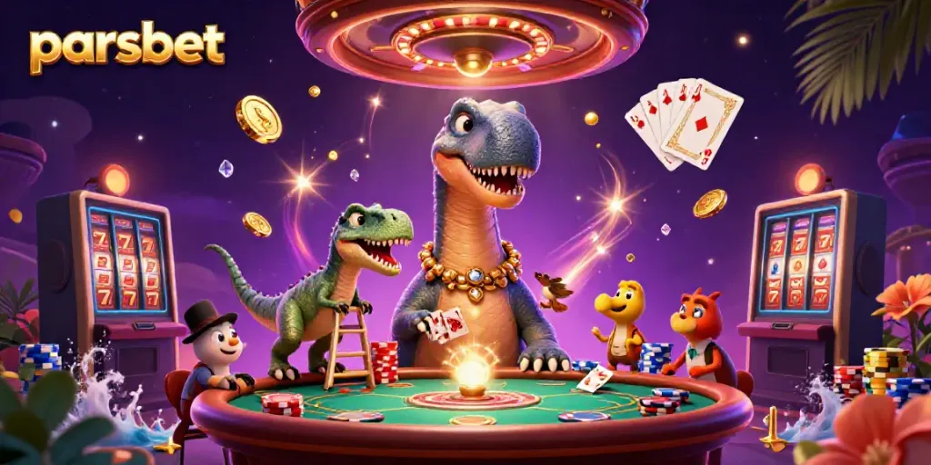 parsbet ile kumar dünyasında heyecan verici anları yakalayan 3D ilüstrasyon