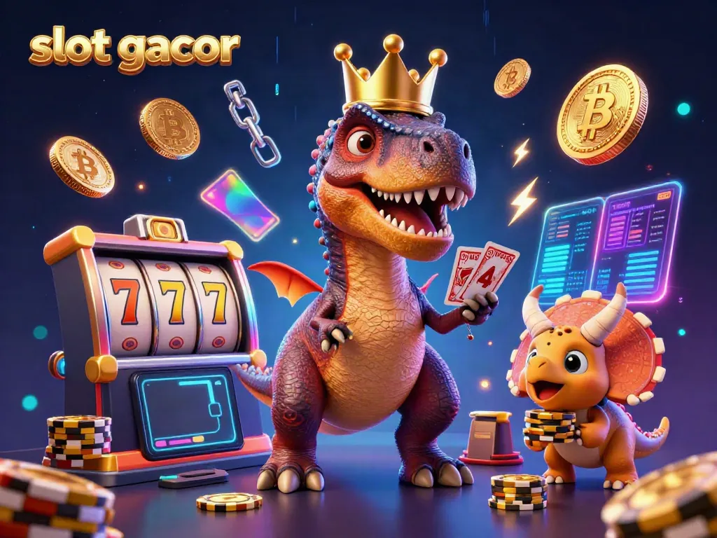 Engage with slot gacor as a T-Rex shuffles cards, a pterodactyl assists, and a triceratops stacks chips.