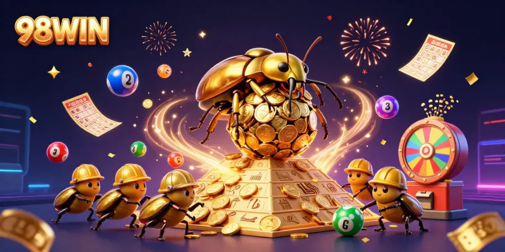 Experience thrilling excitement at 98WIN with vibrant lottery balls and engaging game elements