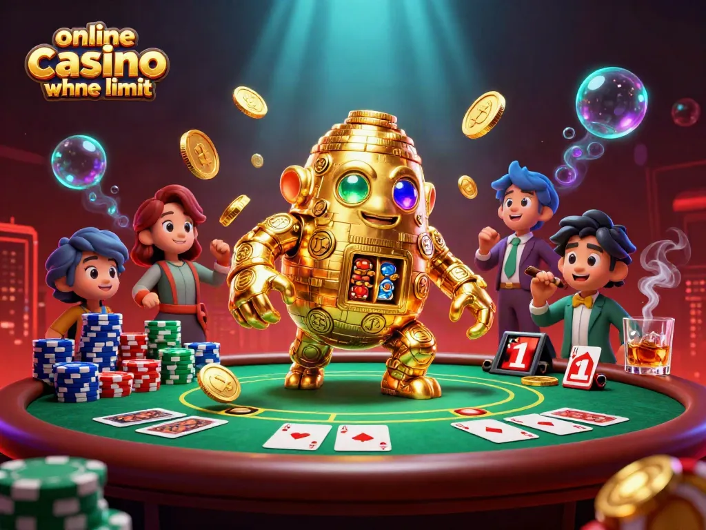 Experience thrilling gameplay in an online casino ohne limit with vibrant 3D visuals and gold elements.