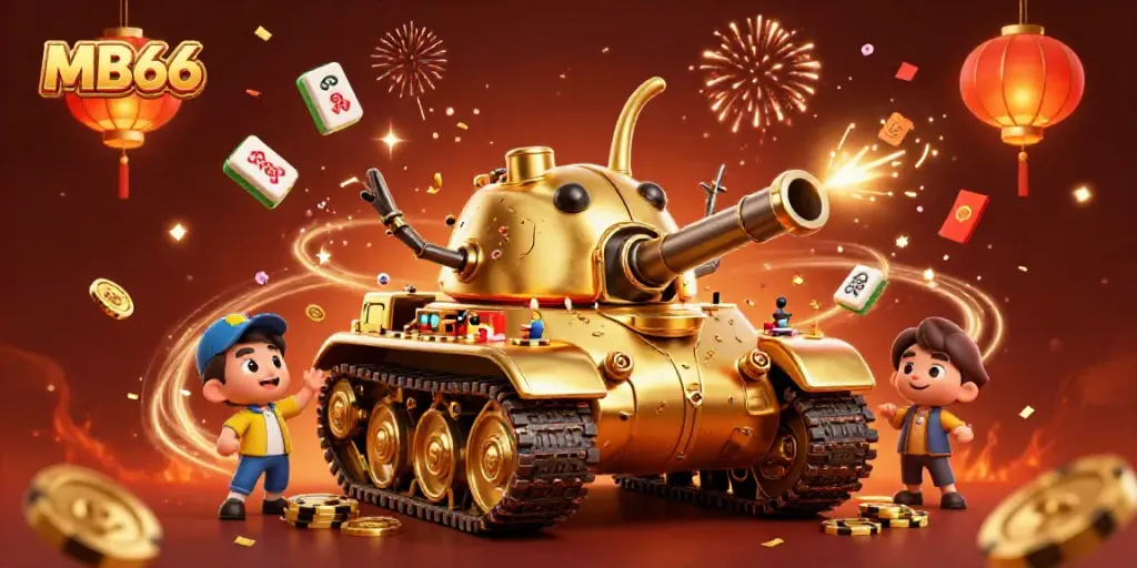 Experience winning strategies at MB66 with a vibrant 3D casino-themed illustration.